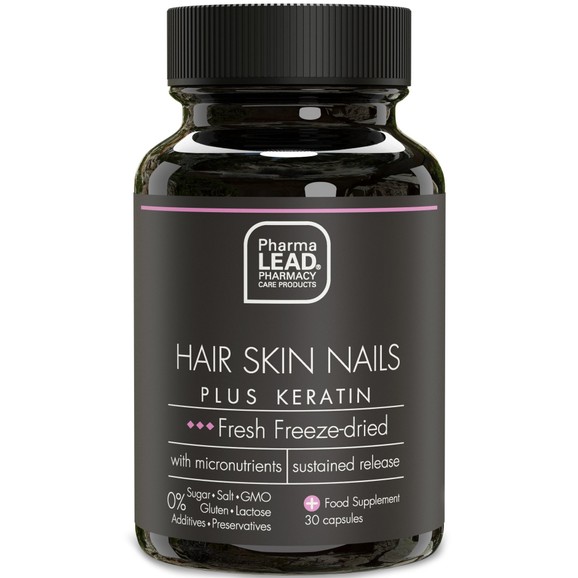 Pharmalead Black Range Hair Skin Nails Plus Keratin 30caps
