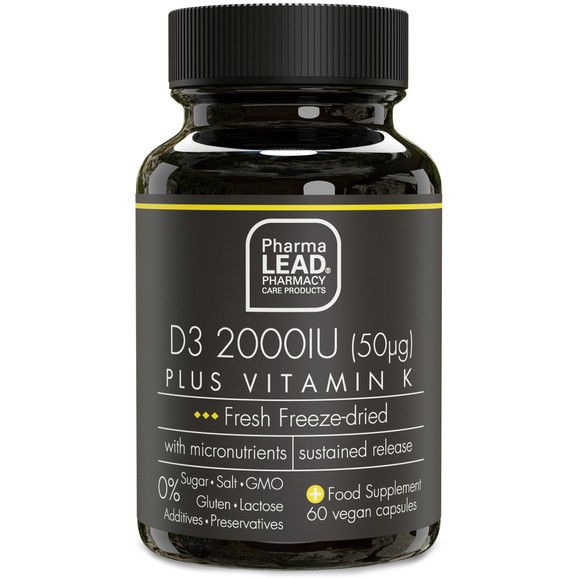 Pharmalead Black Range D3 2000IU Plus Vitamin K 60veg.caps