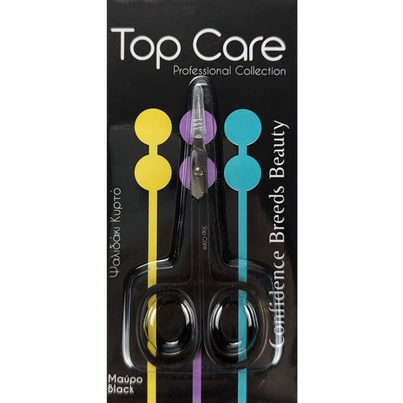 Top Care Curved Nail Scissors 1 Τεμάχιο - Μαύρο