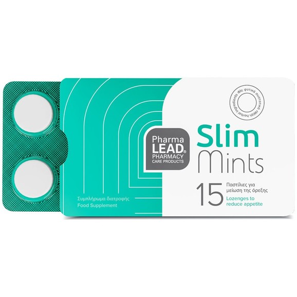 Pharmalead Slim Mints Food Supplement 15 Παστίλιες