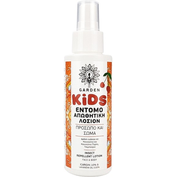 Garden Kids Insect Repellent Lotion for Face & Body 100ml - Κεράσι