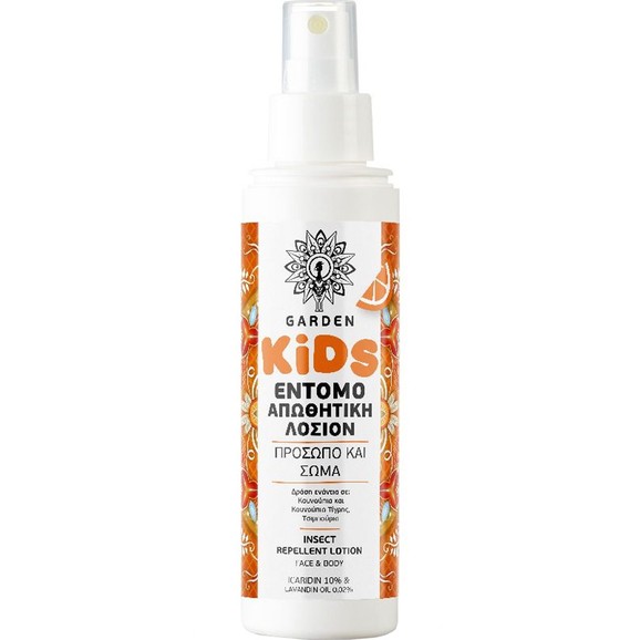 Garden Kids Insect Repellent Lotion for Face & Body 100ml - Μανταρίνι