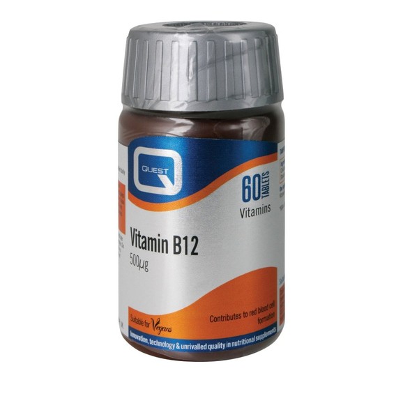 Quest Vitamin B12 500μg 60tabs