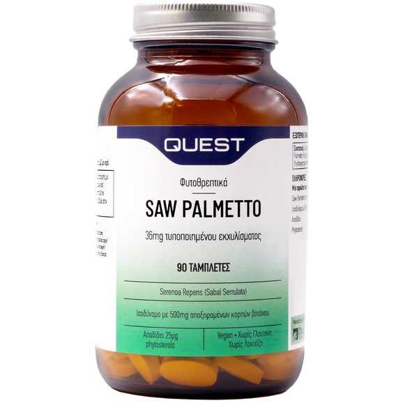 Quest Saw Palmetto 36mg Standardised Extract 90tabs