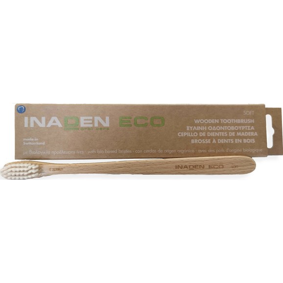 Inaden Eco Wooden Toothbrush Soft 1 Τεμάχιο