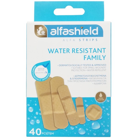 AlfaShield Alfa Strips Water Resistant Family 40 Τεμάχια