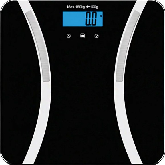 Alfacare Digital Body Scale with Body Fat Meter BF 164 Black 1 Τεμάχιο