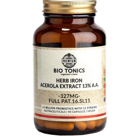 Bio Tonics Herb Iron Plus Acerola Extract 90caps