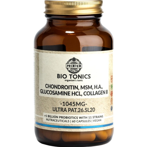 Bio Tonics Ultra Pat (Glucosamine & Chondroitin Complex 1045mg) 60veg.caps