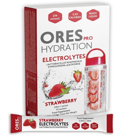Eifron Ores Pro Hydration Electrolytes Strawberry 10 Sachets