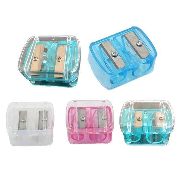 Δώρο Double Pencil Sharpener With Case Ξύστρα Μολυβιών Διπλή, σε Τυχαία Επιλογή Χρώματος 1 Τεμάχιο