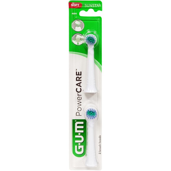 Gum Power Care Soft Brush Head (4210) 2 Τεμάχια