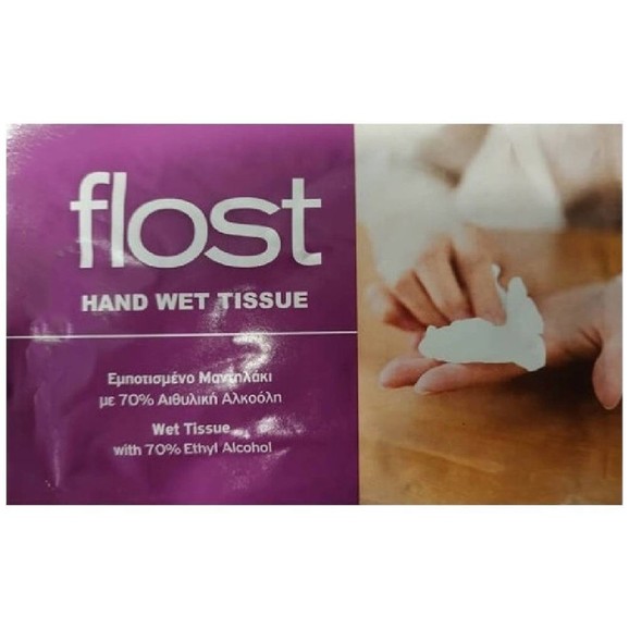 Flost Hand Wet Tissue 1 Τεμάχιο