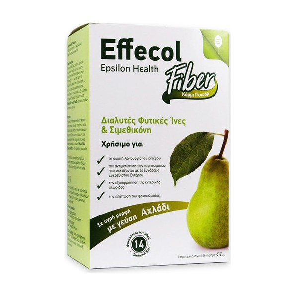 Effecol Fiber Ιατροτεχνολογικό Βοήθημα για την Ελάττωση των Συμπτωμάτων του Ευερέθιστου Εντέρου 14 Sachets x 30ml
