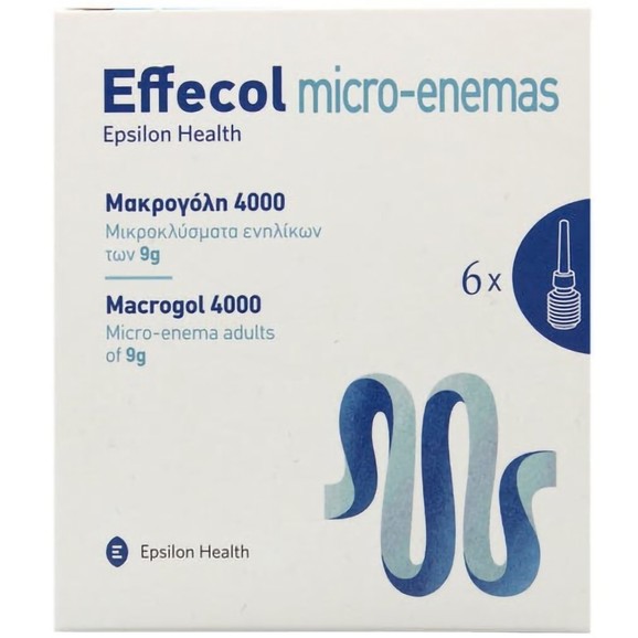 Effecol Micro-Enemas Macrogol 4000, 6x9g