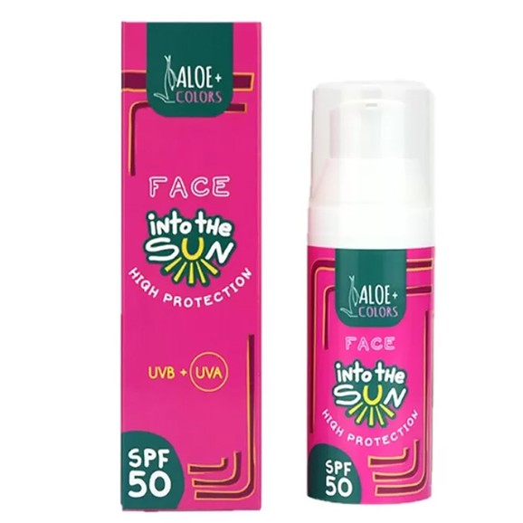 Aloe+ Colors Into the Sun High Protection Face Sunscreen Spf50, 50ml