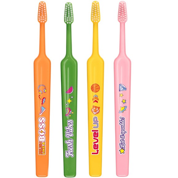 TePe Kids Extra Soft Toothbrush 6+ Years 4 Τεμάχια - Multicolor 1