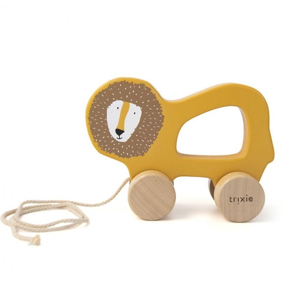 Trixie Wooden Pull Along Toy Κωδ 77378, 1 Τεμάχιο - Mr. Lion