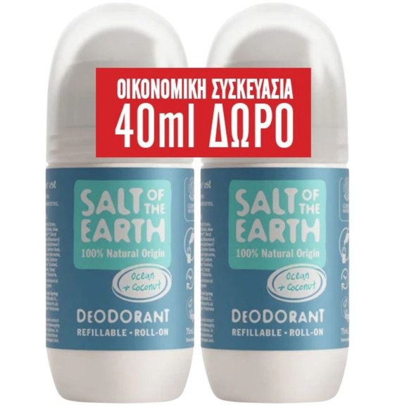 Salt of the Earth Promo Ocean & Coconut Roll-On Deodorant 150ml (2x75ml)