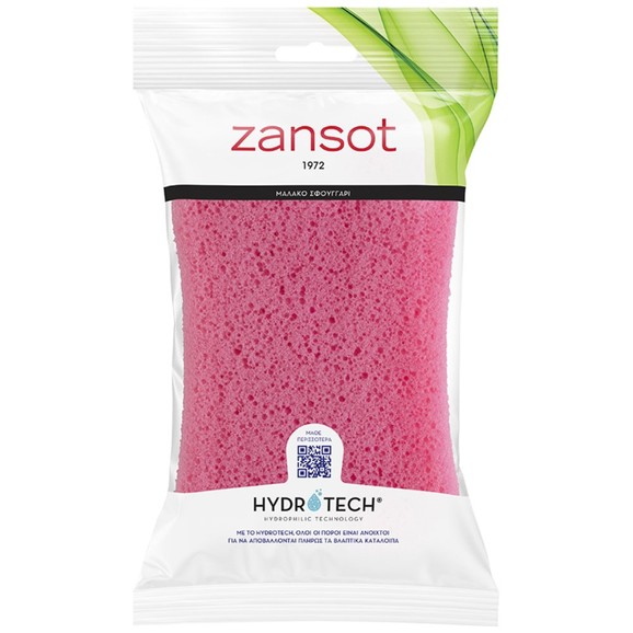 Zansot Hydrotech Body Soft Sponge 1 Τεμάχιο - Ρόζ
