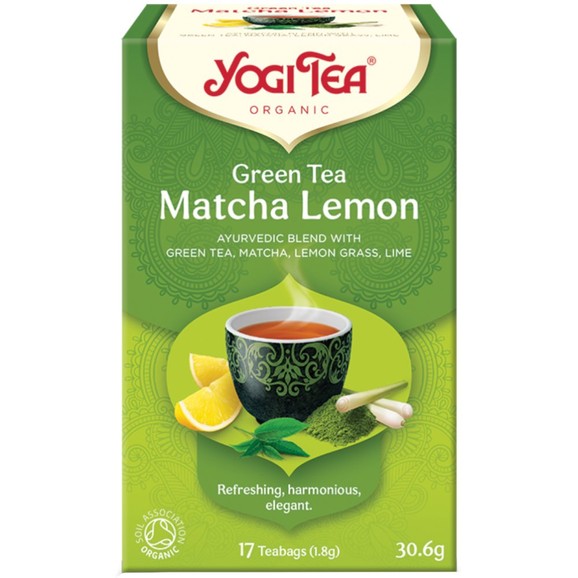 Yogi Tea Matcha Lemon 17 Teabags (17 Φακελάκια x 1,8g)