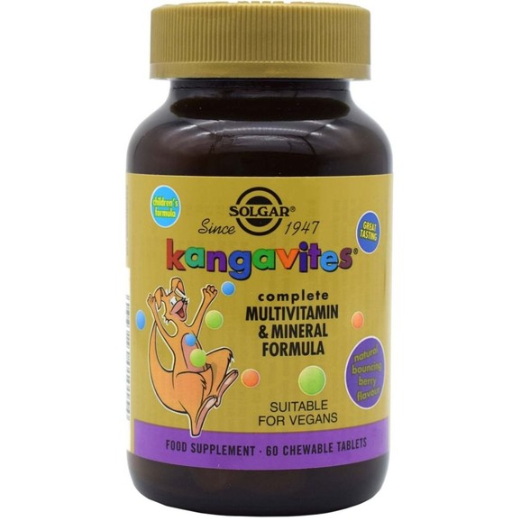 Solgar Kangavites Chewable Multivitamin & Mineral Formula 90 tabs - Berry Solgar Kangavites Chewable Multivitamin & Mineral Formula 90 tabs - Berry