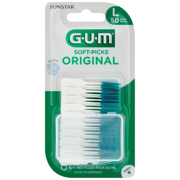 Gum Promo Soft Picks Original Toothpick Large 50 Τεμάχια