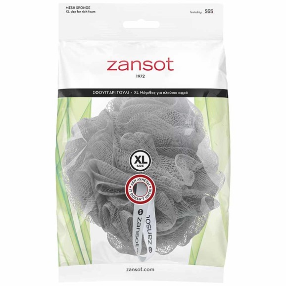 Zansot Mesh Sponge Extra Large 1 Τεμάχιο - Γκρί