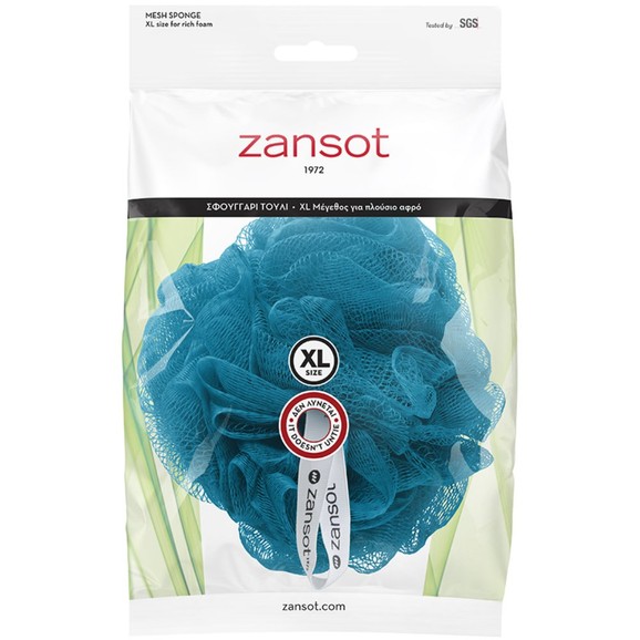 Zansot Mesh Sponge Extra Large 1 Τεμάχιο - Σμαραγδί