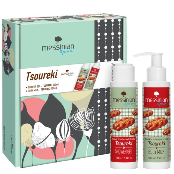 Messinian Spa Promo Tsoureki Shower Gel 100ml & Body Milk 100ml