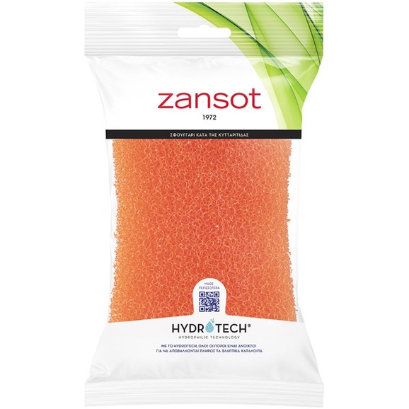 Zansot Hydrotech Anti Callulite Sponge 1 Τεμάχιο - Πορτοκαλί