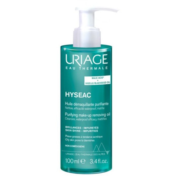 Uriage Hyseac Purifying Make-up Removing Oil 100ml - Travel Size