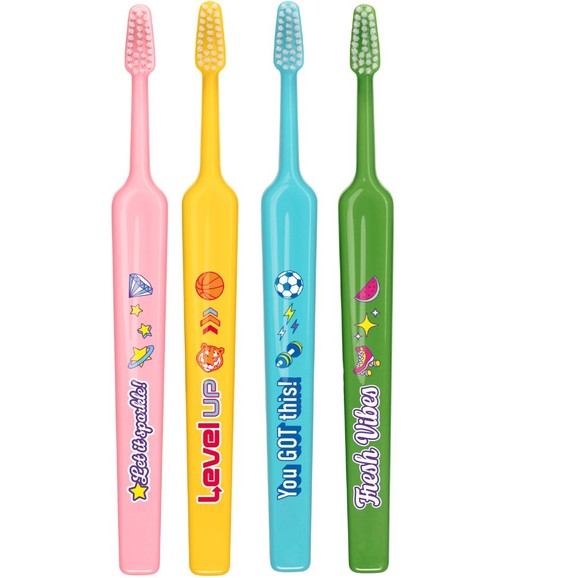 TePe Kids Extra Soft Toothbrush 6+ Years 4 Τεμάχια - Multicolor 3