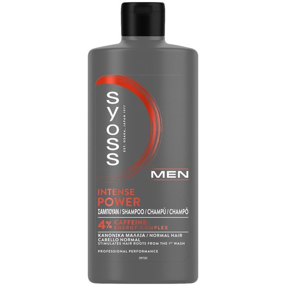 Syoss Men Intense Power 4% Caffeine Energy Complex Shampoo Hair 440ml