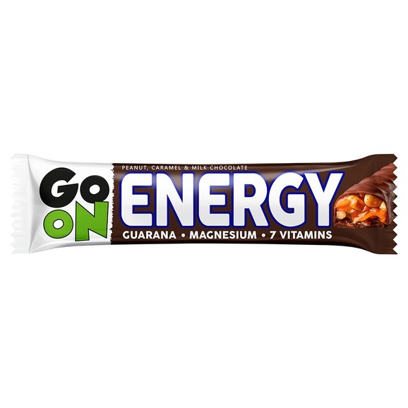Go On Nutrition Energy Peanut, Caramel & Milk Chocolate Bar 45g Go On Nutrition Energy Peanut, Caramel & Milk Chocolate Bar 45g