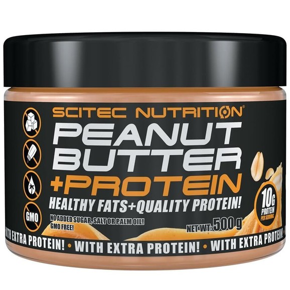 Scitec Nutrition Peanut Butter +Protein Φυστικοβούτυρο 500g