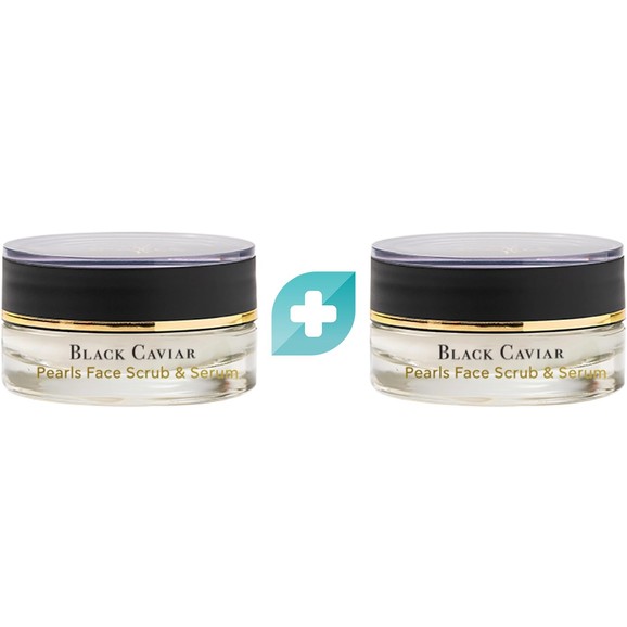 Σετ Inalia Black Caviar Pearls Face Scrub & Serum 2x15ml