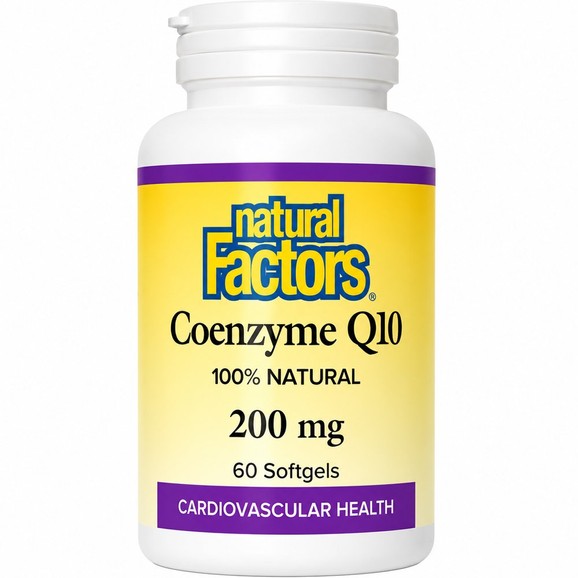 Natural Factors Coenzyme Q10 200mg, 60 Softgels