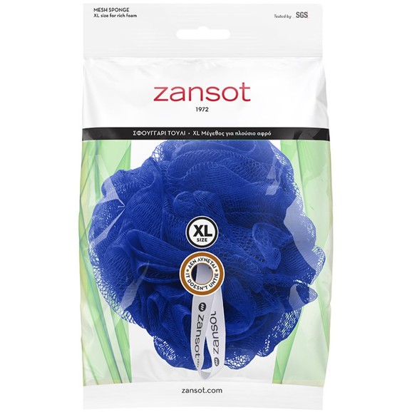 Zansot Mesh Sponge Extra Large 1 Τεμάχιο - Μπλέ