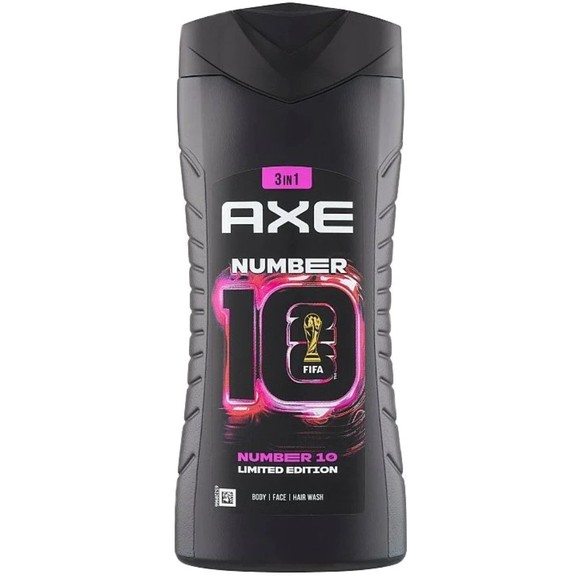Axe Number 10 Fresh & Clean & Smell Irresistible 3in1 Body, Face & Hair Wash 400ml