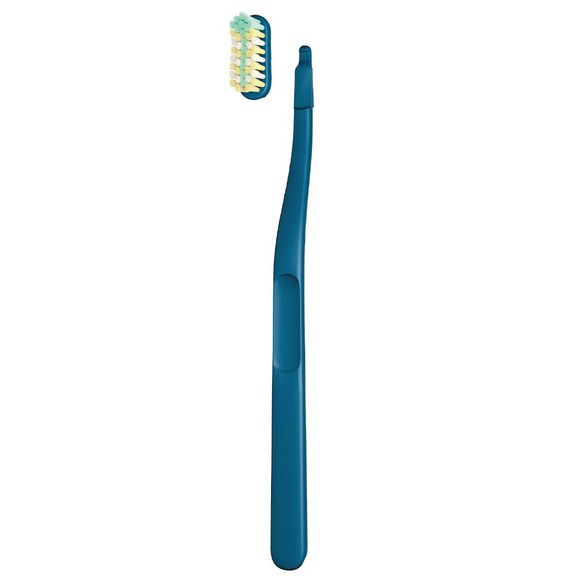 Jordan Change 2 Brush Heads & Travel Cap Soft Toothbrush 1 Τεμάχιο - Μπλέ