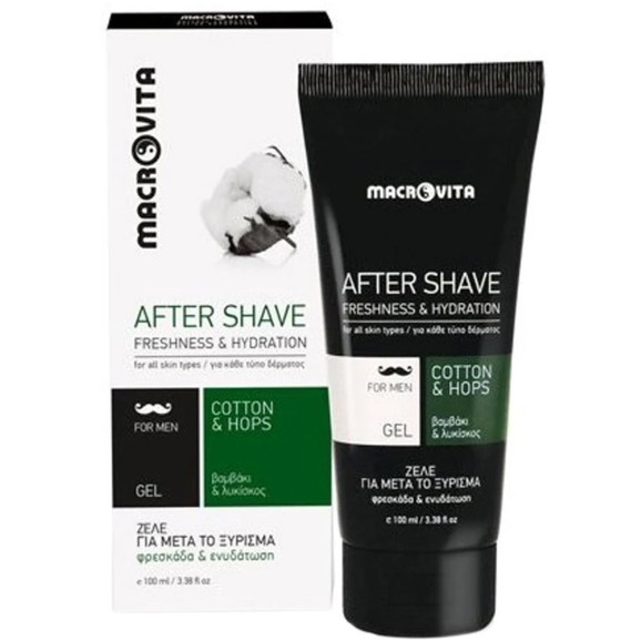 Macrovita After Shave For Men Freshness & Hydration Cotton & Hops 100ml
