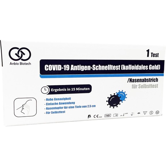 Anbio Biotech Rapid Antigen Self Test COVID-19, 1 Τεμάχιο