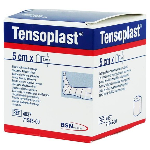 Tensoplast Ελαστικός Αυτοκόλλητος Επίδεσμος 5cm x 4,5m Tensoplast Ελαστικός Αυτοκόλλητος Επίδεσμος 5cm x 4,5m