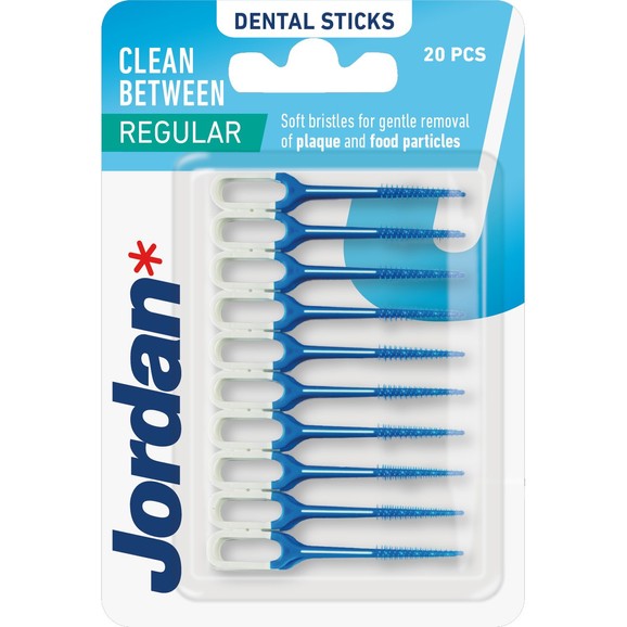 Jordan Clean Between Dental Sticks 20 Τεμάχια Κωδ 310052 - Regular