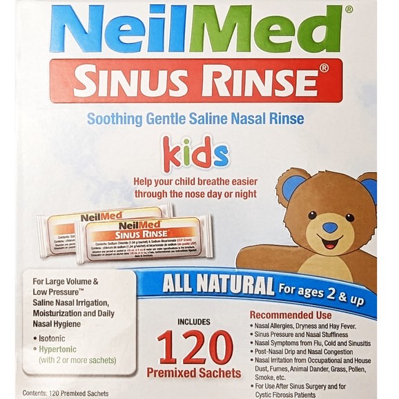 NeilMed Sinus Rinse for Kids All Natural For Ages 2 & Up 120 Φακελίσκοι