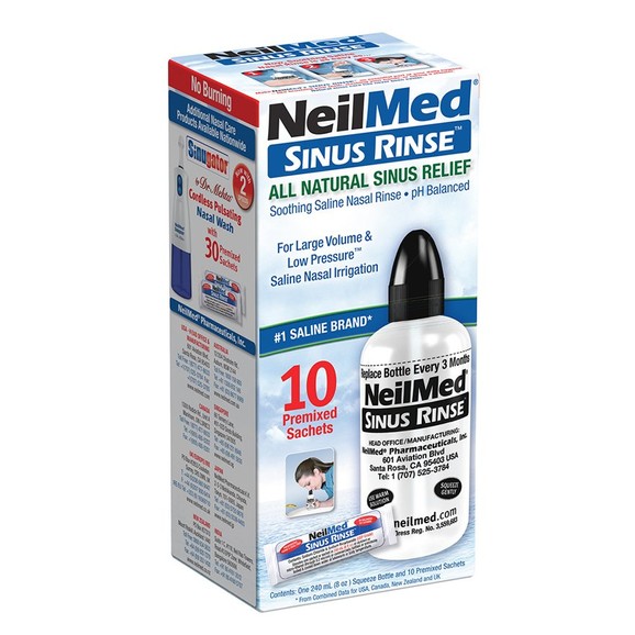 NeilMed Sinus Rinse  Σύστημα Ρινικών Πλύσεων για Ενήλικες 10 Φακελίσκοι