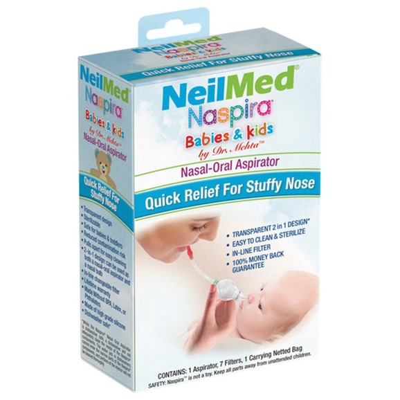 NeilMed Naspira Babies & Kids Nasal & Oral Aspirator 1 Τεμάχιο