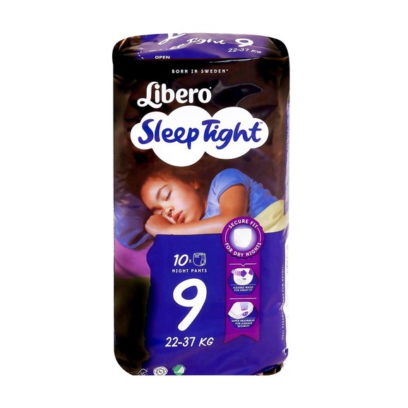 Libero Sleep Tight Πάνες Νύχτας με Ενισχυμένη Απορροφητικότητα 22-37kg 10τμχ