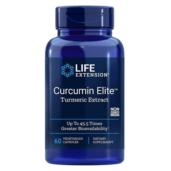 Life Extension Curcumin Elite Turmeric Extract Συμπλήρωμα Διατροφής Κουρκουμίνης Υψηλής Βιοδιαθεσιμότητας & Απορρόφησης 60Vegcap